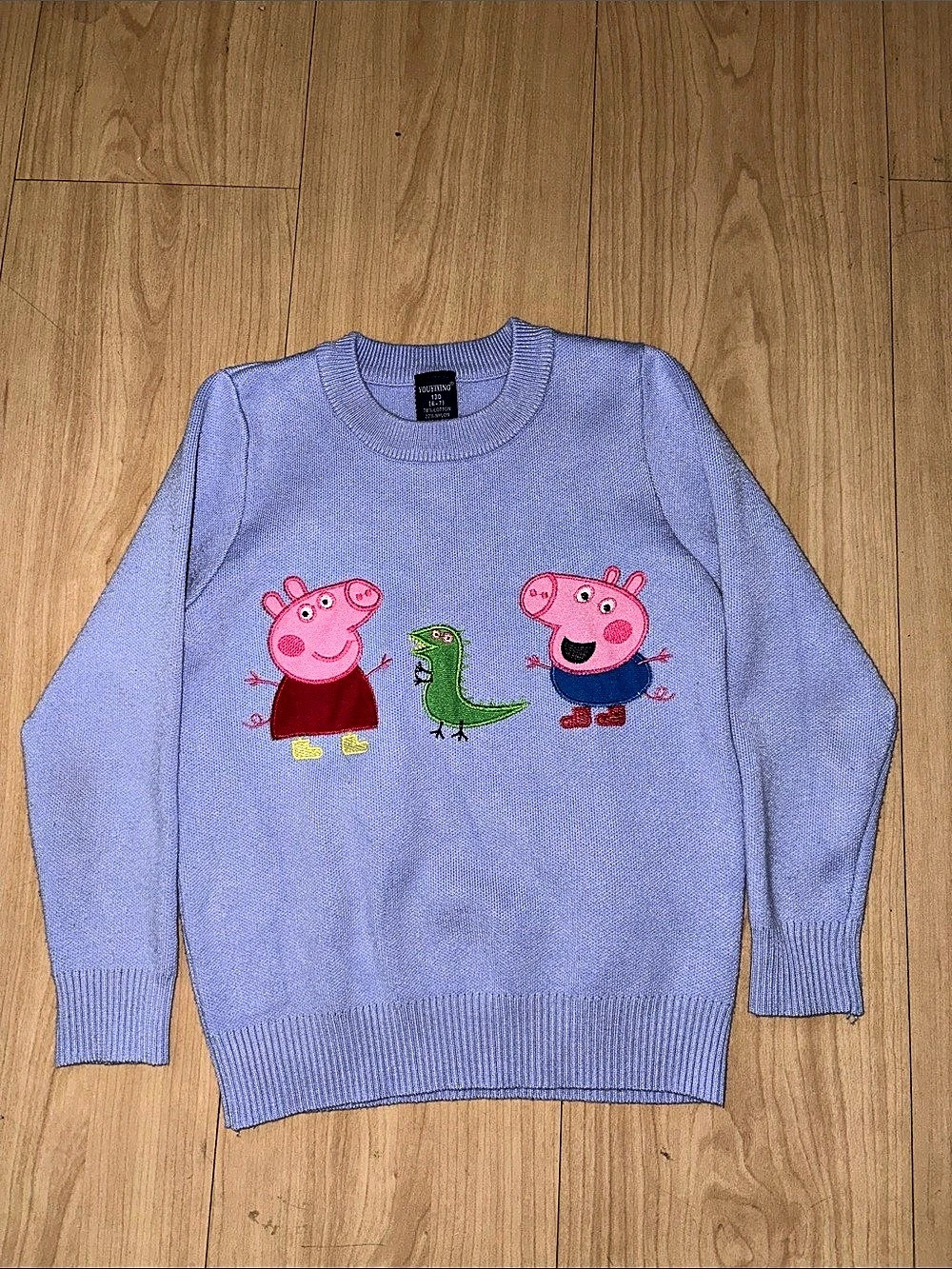 YOUYIXING Peppa Pig Dinosaur Sweater Girls Size 130 Peppa Pig Sweater
